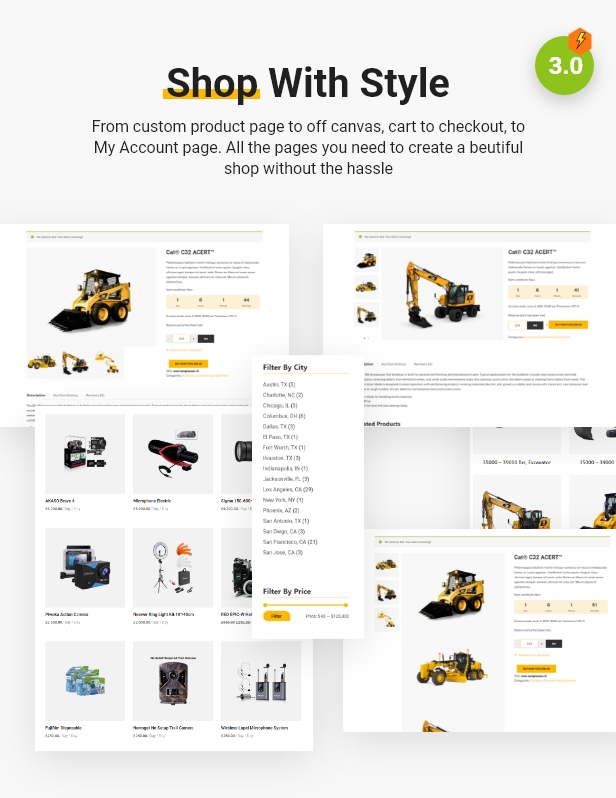 Backhoe – Construction Equipment Rentals WordPress Theme